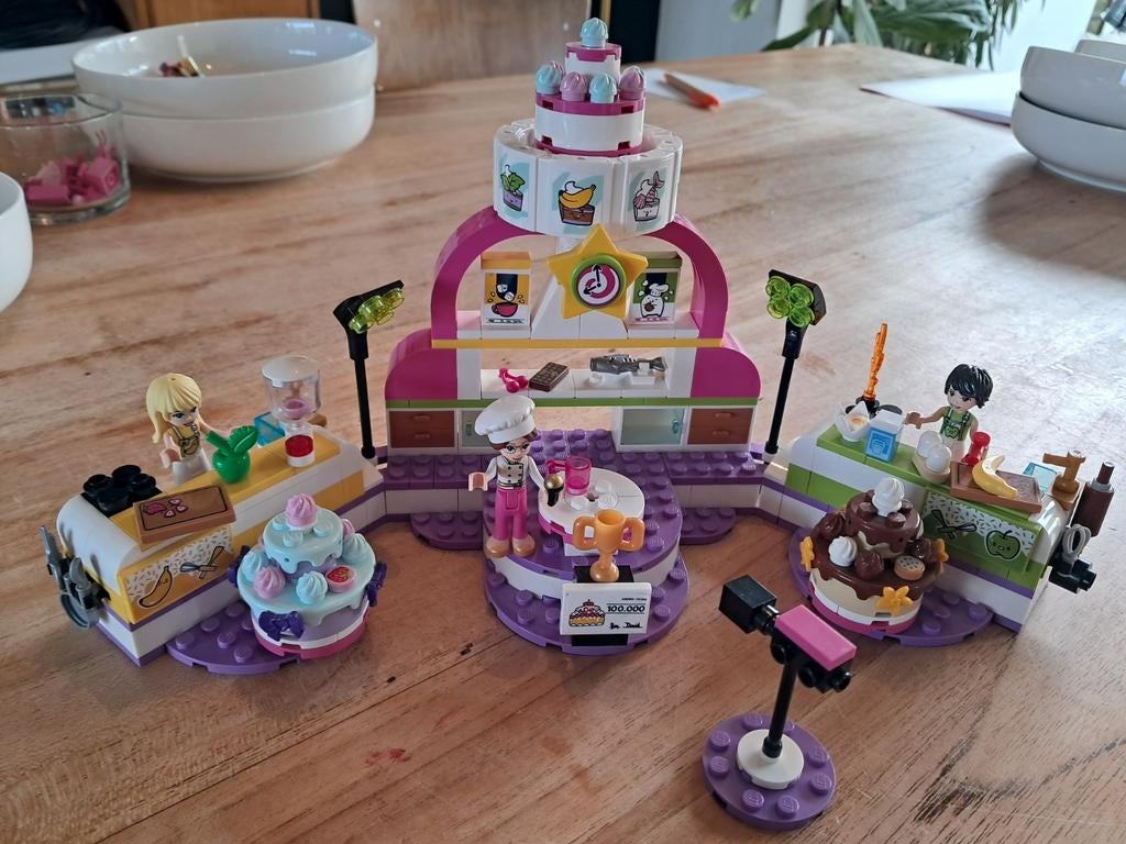 Lego Friends 41393 Taart Bak Wedstrijd Set, Kinderen en Baby's, Speelgoed | Duplo en Lego, Ophalen of Verzenden, Zo goed als nieuw