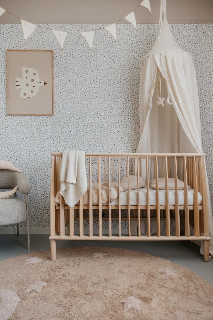 Stribbo Kiddo Cot modulair wiegje van massief hout, Ophalen, Zo goed als nieuw, Rechthoekig, In hoogte verstelbaar