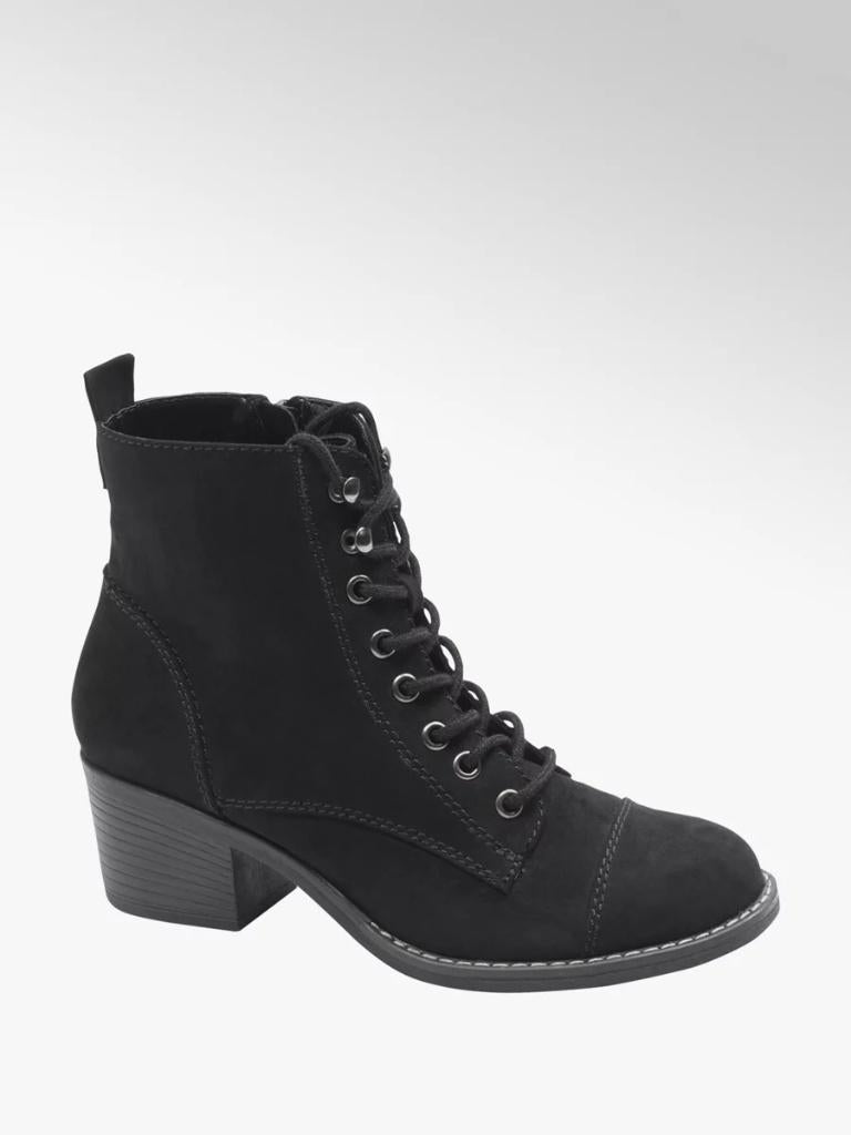 Graceland zwarte veterboot maat 38 (NIEUW), Kleding | Dames, Schoenen, Ophalen, Zwart, Lage of Enkellaarzen, Nieuw