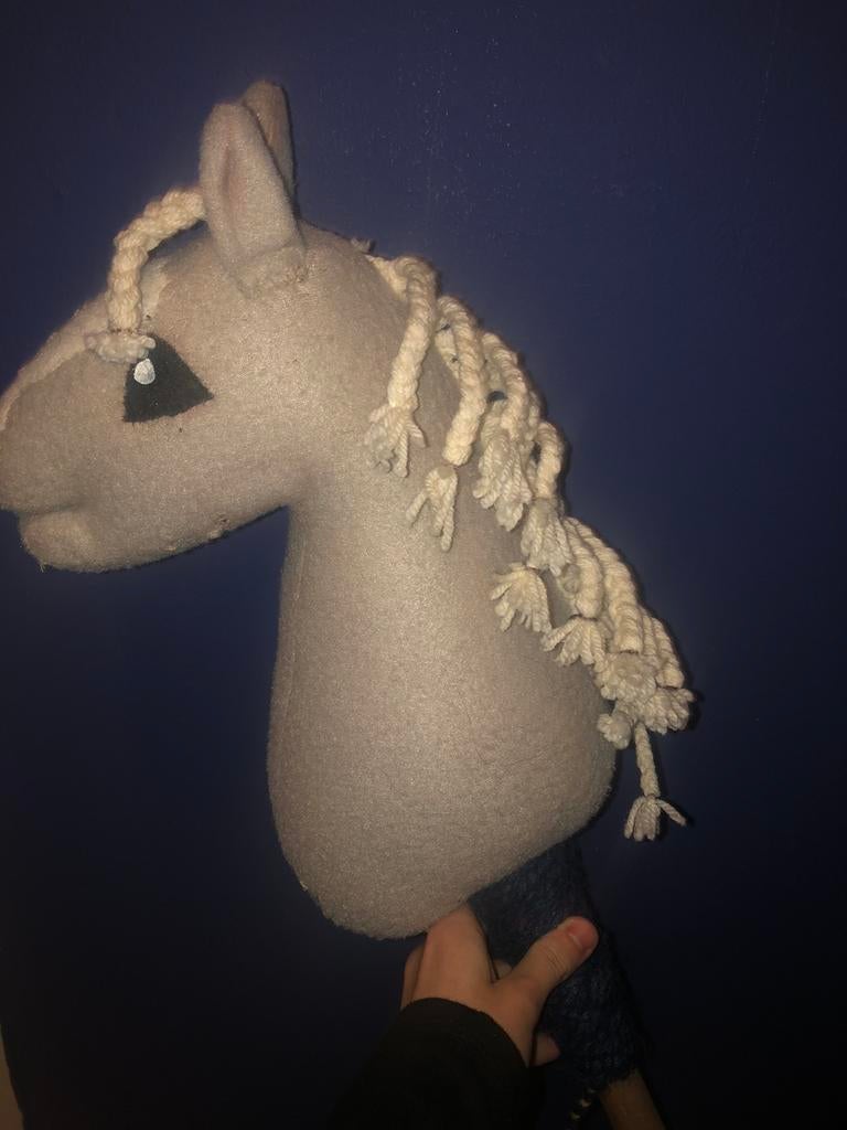 Palomino hobbyhorse te koop, Hobby en Vrije tijd, Overige Hobby en Vrije tijd, Ophalen of Verzenden, Zo goed als nieuw