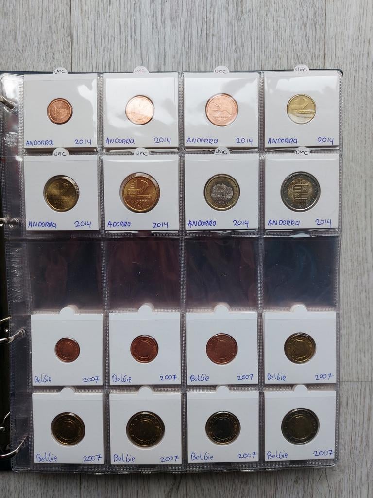 Verschillende landen euromunten jaarseries unc, Ophalen of Verzenden, Overige landen, 2 euro