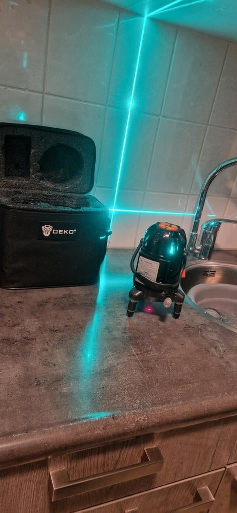 5 lijns 6 punts groene lijn laser, Ophalen