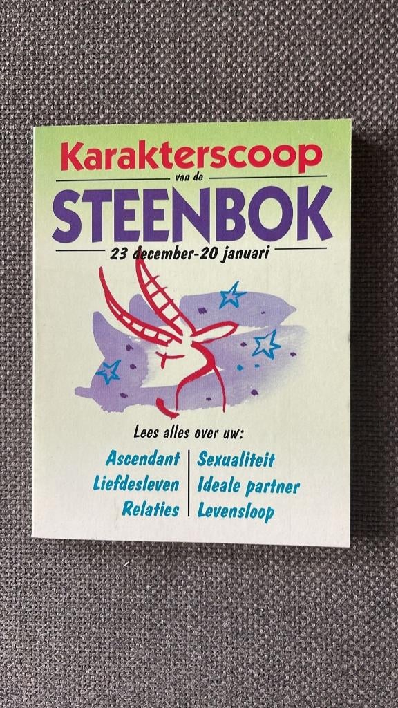 Boek: Karakterscoop van de Steenbok, Boeken, Ophalen of Verzenden, Gelezen, Astrologie, Achtergrond en Informatie
