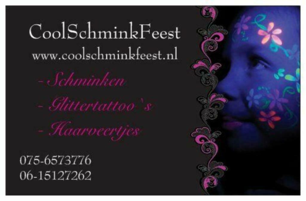 Schminken op uw kinderfeest., Kinderdisco