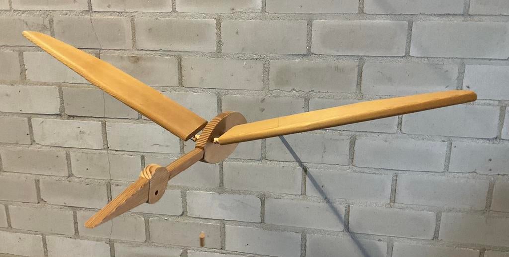 Houten Speelgoed Ooievaar - Decoratief, Ophalen of Verzenden, Zo goed als nieuw