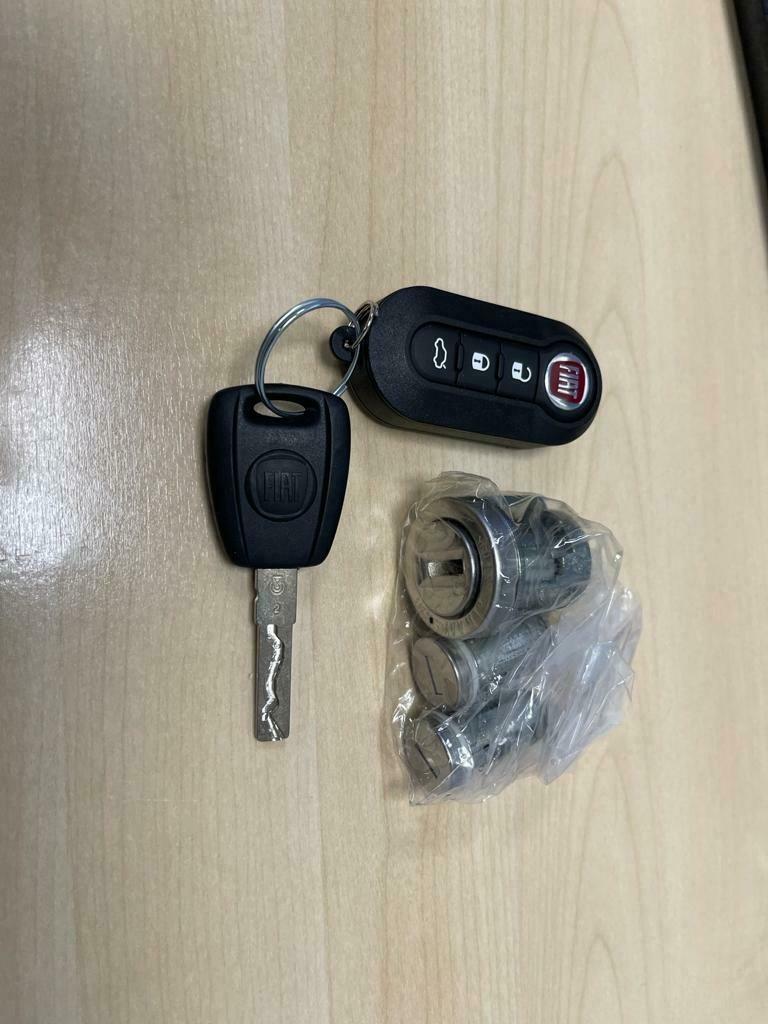 Fiat 500 Originele sleutel set, Ophalen of Verzenden, Nieuw, Fiat