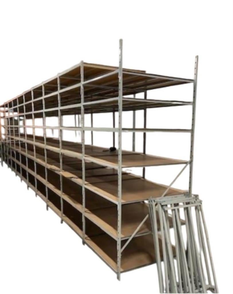 Overtoom combi-flip stellingen. L=100, D=50 / 100, H=250cm., Ophalen, Gebruikt