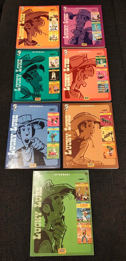 Lucky Luke Integraal, deel 11 t/m 17, Boeken, Stripboeken, Meerdere stripboeken, Ophalen of Verzenden, Zo goed als nieuw