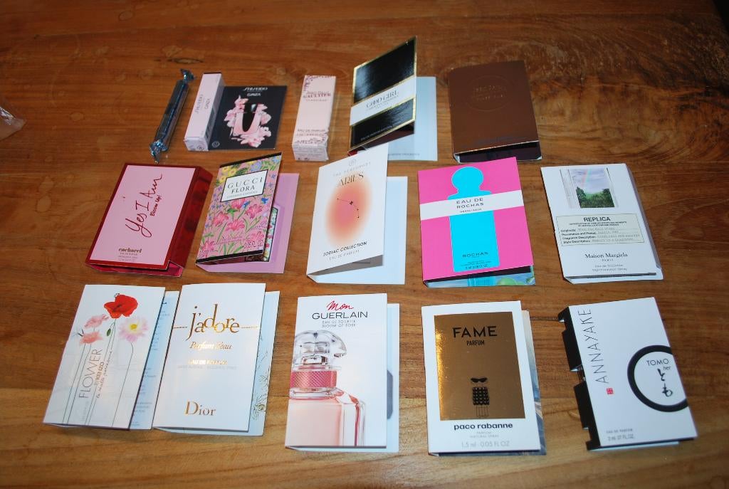 15 proefjes / testers 3, Verzamelen, Ophalen of Verzenden, Nieuw, Proef of Tester, Gevuld