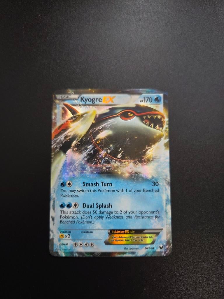 Kyogre ex 26/108 Pokemon Dark Explores, Ophalen of Verzenden, Zo goed als nieuw, Booster, Foil