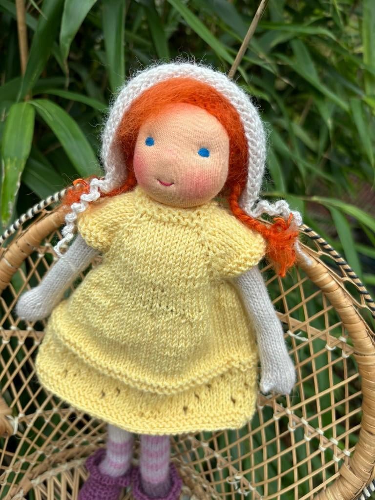 Ethna -  30cm Zonnekind pop, Antroposofische, Waldorf pop, Kinderen en Baby's, Ophalen of Verzenden, Nieuw, Babypop