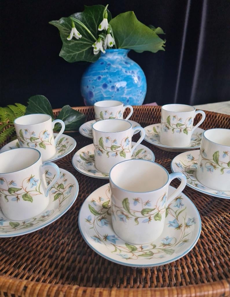 Royal Tuscan Springtime espresso servies (14) – 7 personen, Ophalen of Verzenden