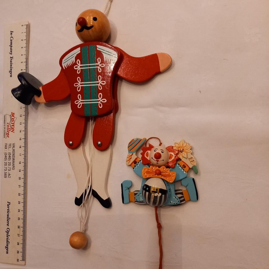 Houten Trekpop circus - Collector's Item, Ophalen of Verzenden