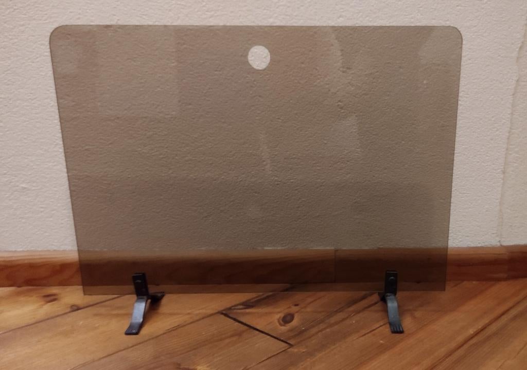 Hard glazen openhaard scherm vonkenscherm, Huis en Inrichting, Haarden, Ophalen, Zo goed als nieuw, Onbekend, Houthaard