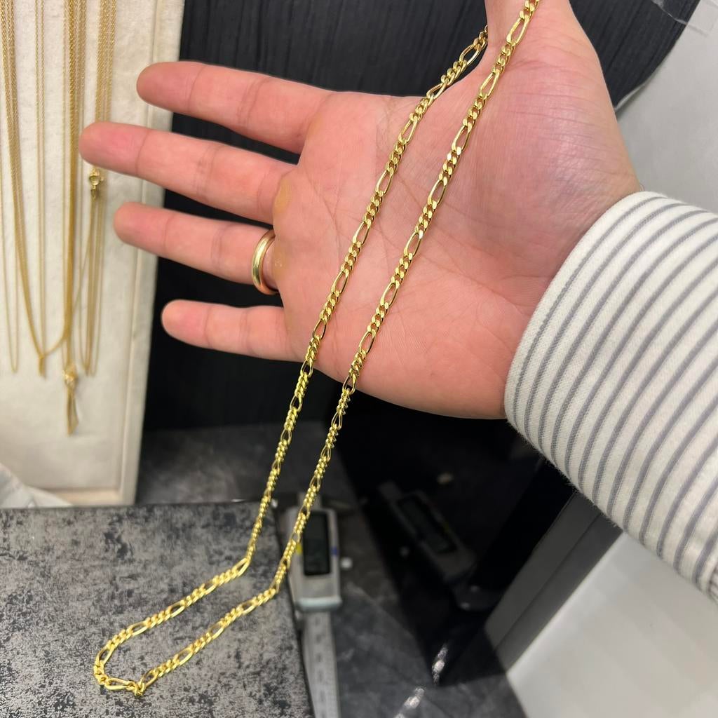 14k gouden ketting figaro schakel 10.5 gram, Ophalen of Verzenden, Nieuw, Goud