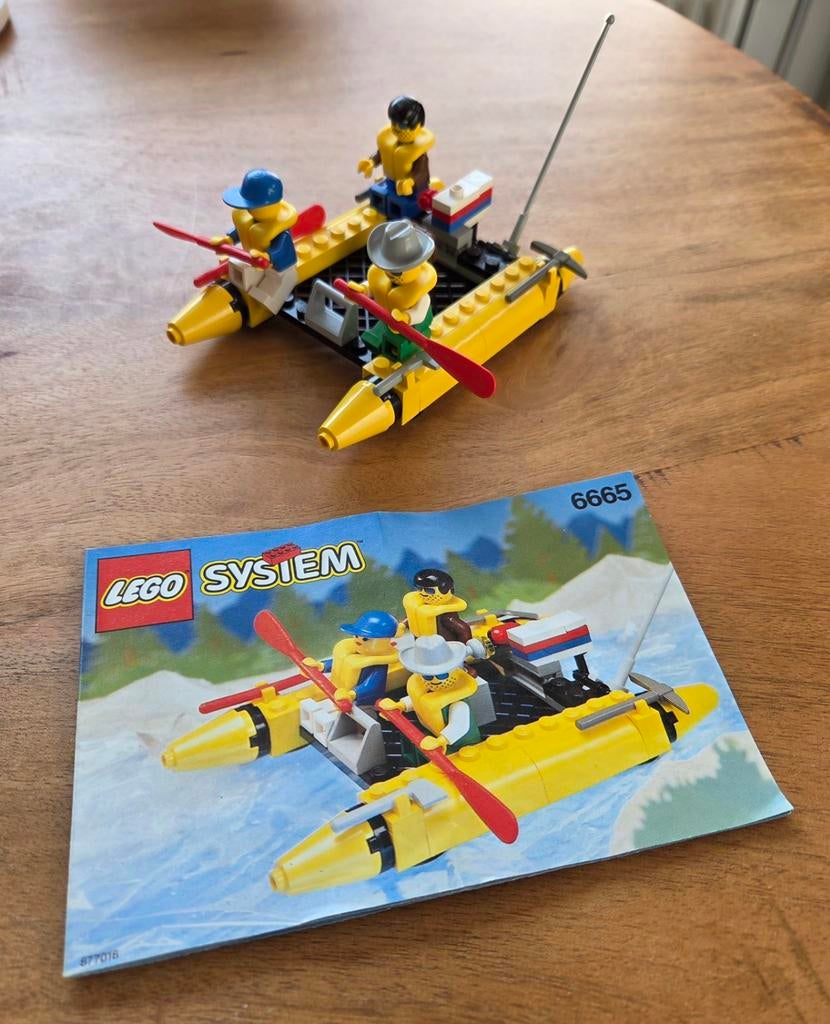 Vintage Lego System 6665 River Runners, Ophalen of Verzenden, Gebruikt, Complete set, Lego