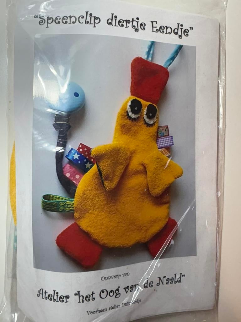 Pakket voor het maken van een speenclip Eendje, Ophalen of Verzenden, Nieuw