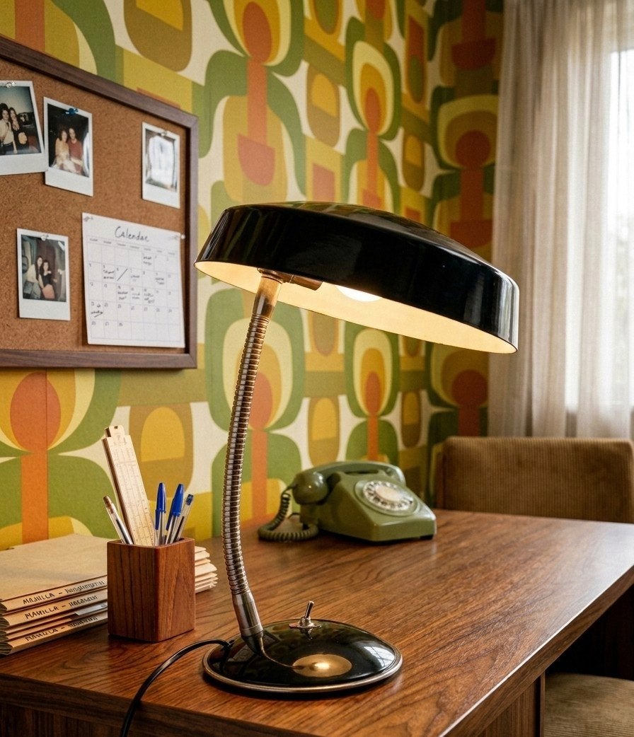 Vintage EAKV Bauhaus Bureaulamp (Jaren '50), Bureaulamp, Gebruikt, Overige merken, 45 cm