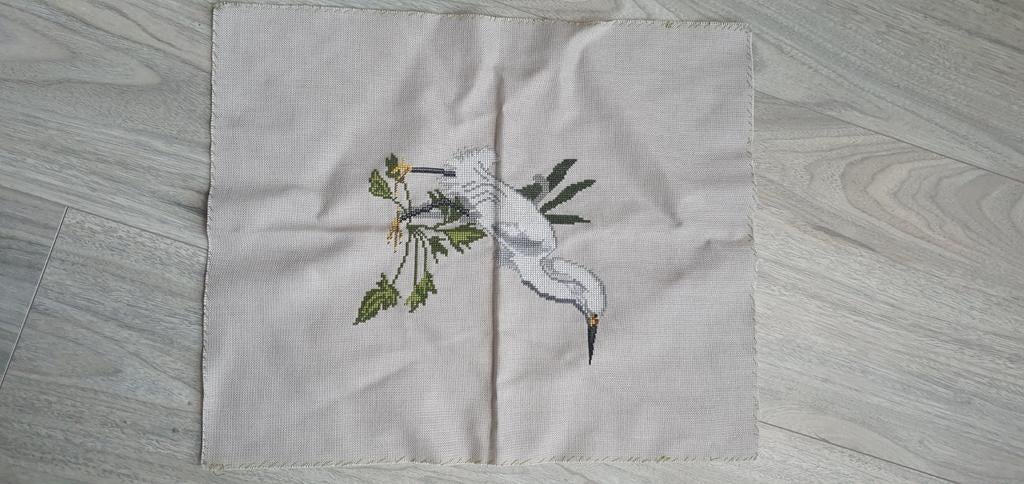 Handgemaakte Wanddecoratie met Reiger, Ophalen of Verzenden