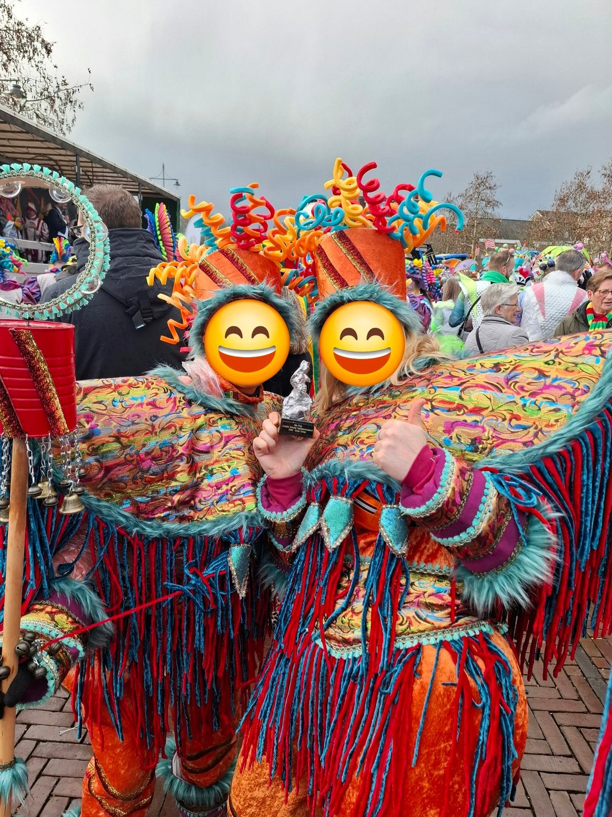 Carnavalsgroep: Kleurrijke loopgroep, Hobby en Vrije tijd, Ophalen, Gebruikt, Kostuum, Carnaval