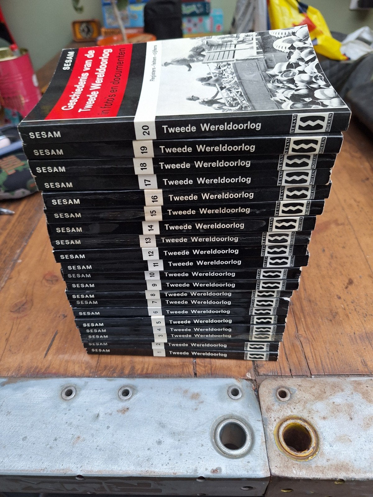 Geschiedenis van de 2e Wereldoorlog in foto's en documen, Boeken, Oorlog en Militair, Tweede Wereldoorlog, Sesam, Ophalen of Verzenden