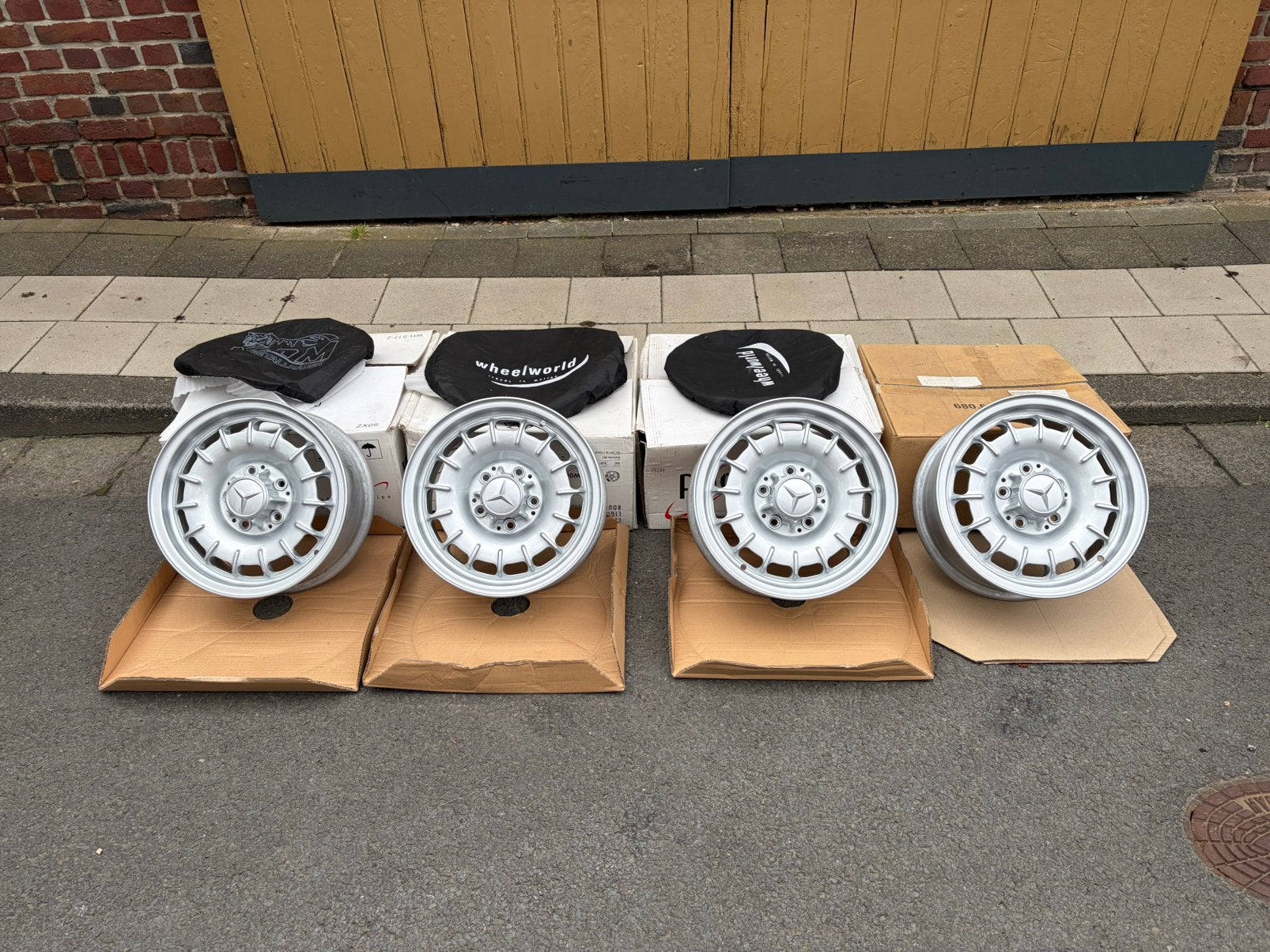 Originele Mercedes BAROCK 6J14h2 Velgen - Nieuw Gecoat, Ophalen, 14 inch, Velg(en), Personenwagen