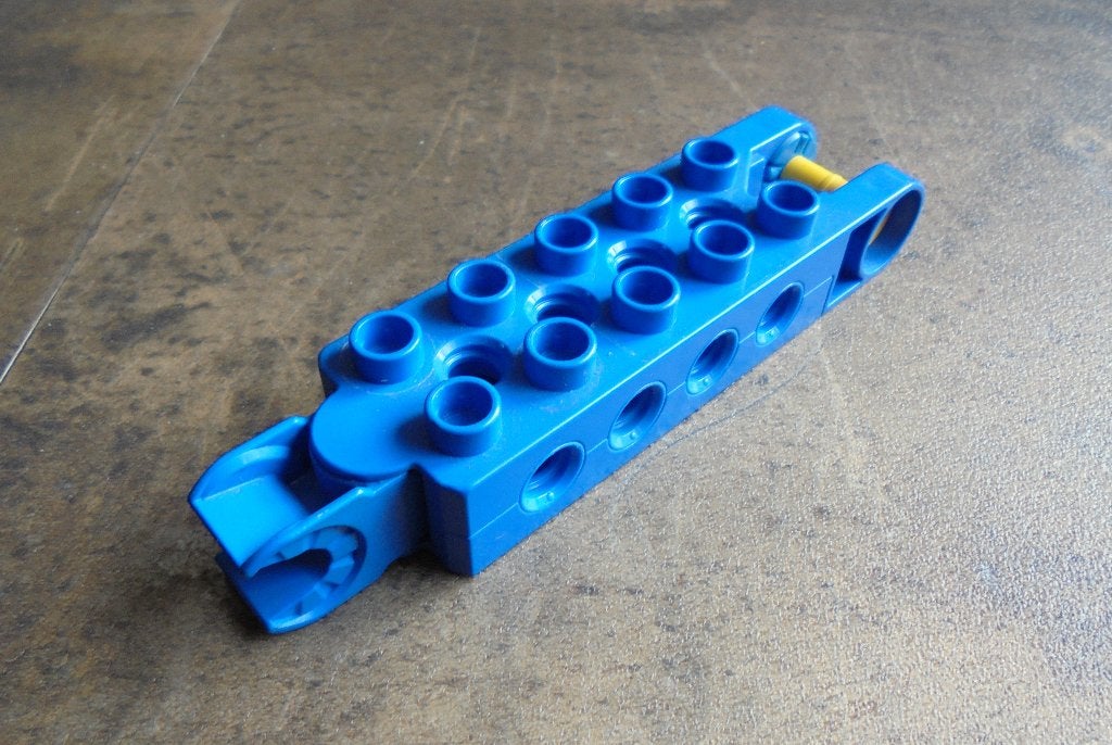 Lego Duplo Toolo Brick 2x5 with Swivel Bracket (zie foto's), Ophalen of Verzenden, Gebruikt, Losse stenen, Duplo