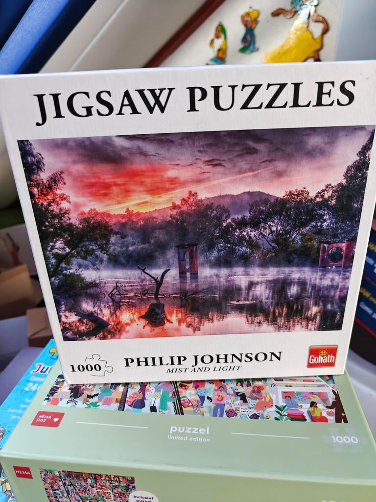 4 diverse legpuzzels - 1000 en 24 stukjes, Ophalen of Verzenden, 500 t/m 1500 stukjes, Gebruikt, Legpuzzel