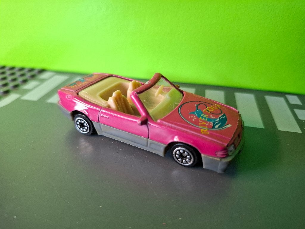 Onbekend - Mercedes 500SL [roze] 1/60 2, Ophalen of Verzenden, Gebruikt, Auto