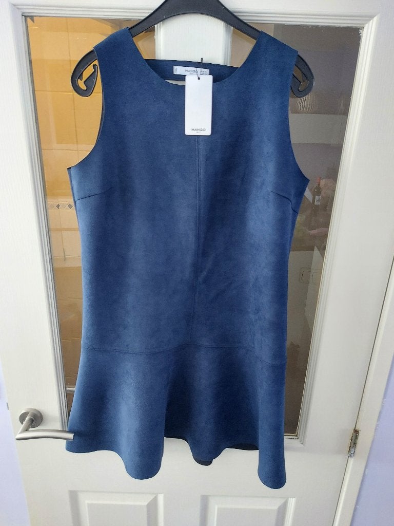 mooie Mango jurk nieuw!, Ophalen, Blauw, Maat 42/44 (L), Nieuw