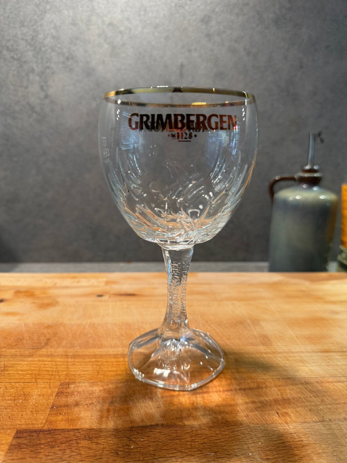 Grimbergen glas, Ophalen of Verzenden, Zo goed als nieuw, Bierglas