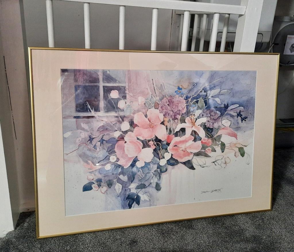 Mooie lijst met afbeelding bloemen, Huis en Inrichting, Woonaccessoires | Lijsten, Ophalen, Zo goed als nieuw