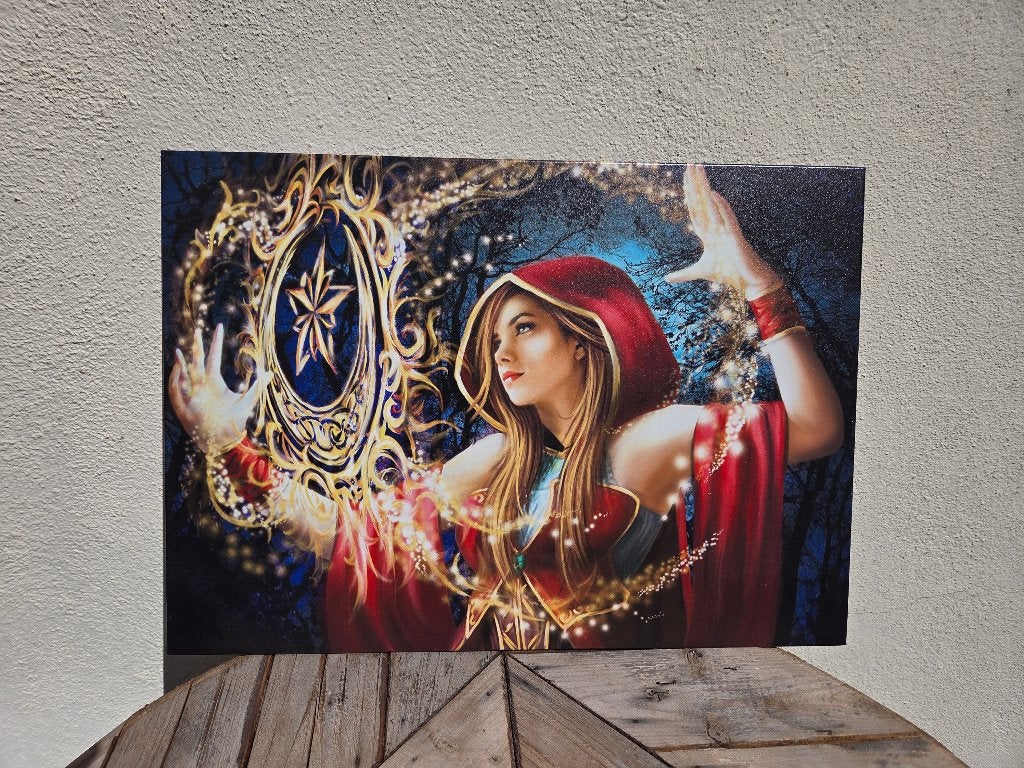 Displate The spell of Heliana, Metaal, Meerkleurig, Decoratieobject, Ophalen of Verzenden