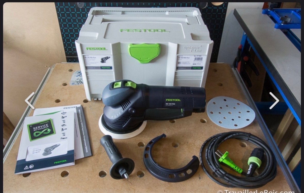 Festool RO 150 FEQ-Plus Rotex Excentrische Schuurmachine, Ophalen of Verzenden, Zo goed als nieuw, 600 tot 1200 watt, Excentrische schuurmachine