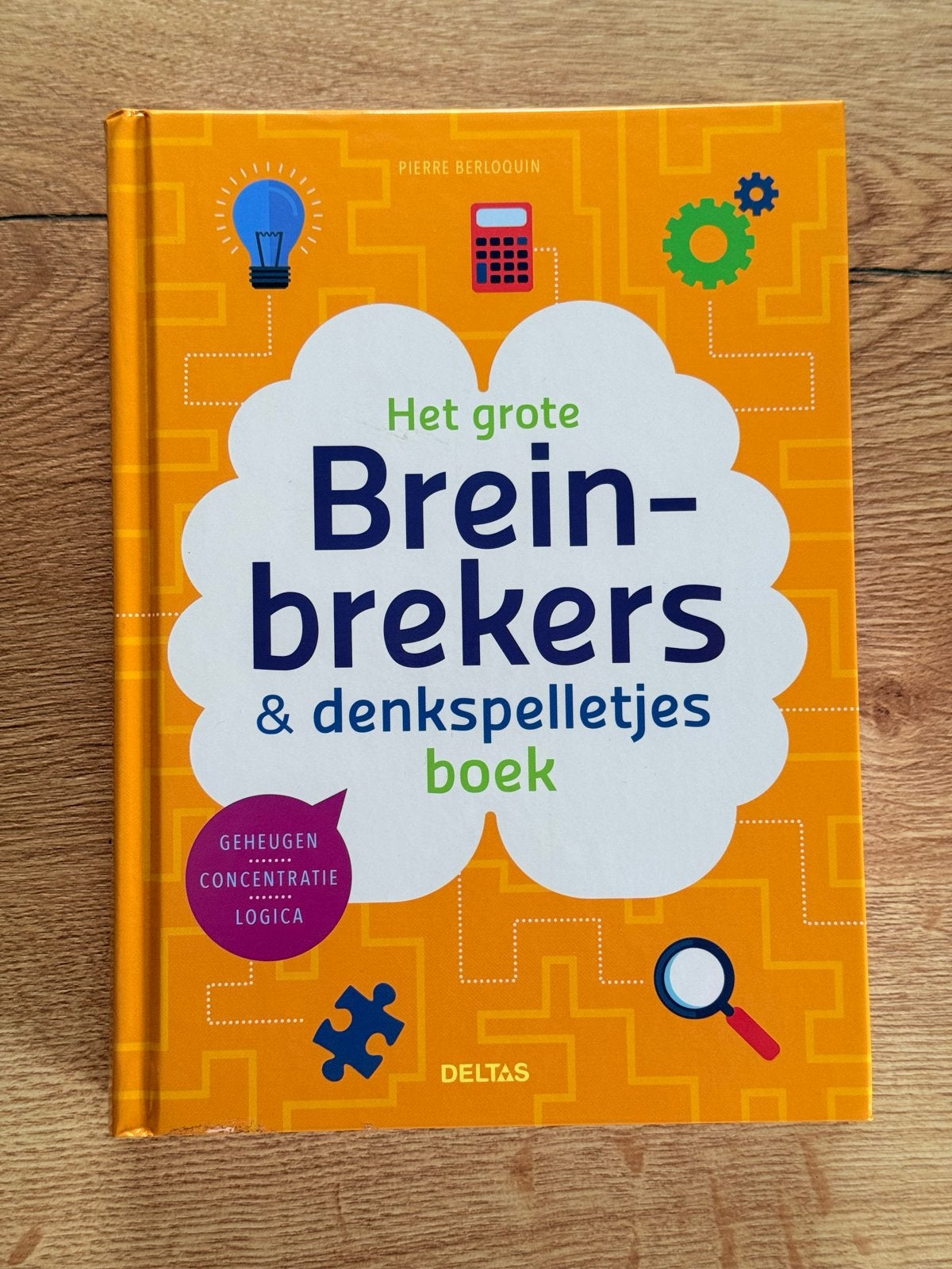 Het grote Breinbrekers & Denkspelletjes Boek, Ophalen of Verzenden, Zo goed als nieuw, Puzzelboek