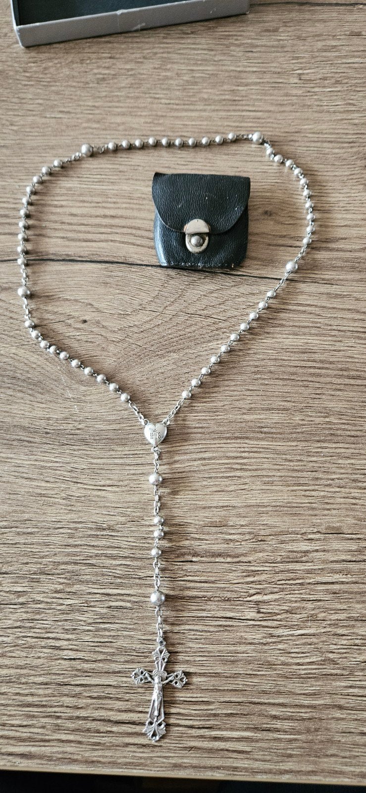 zilveren Antieke Rozenkrans met keurmerken zwaard 23.6 gram, Ophalen of Verzenden, Zilver