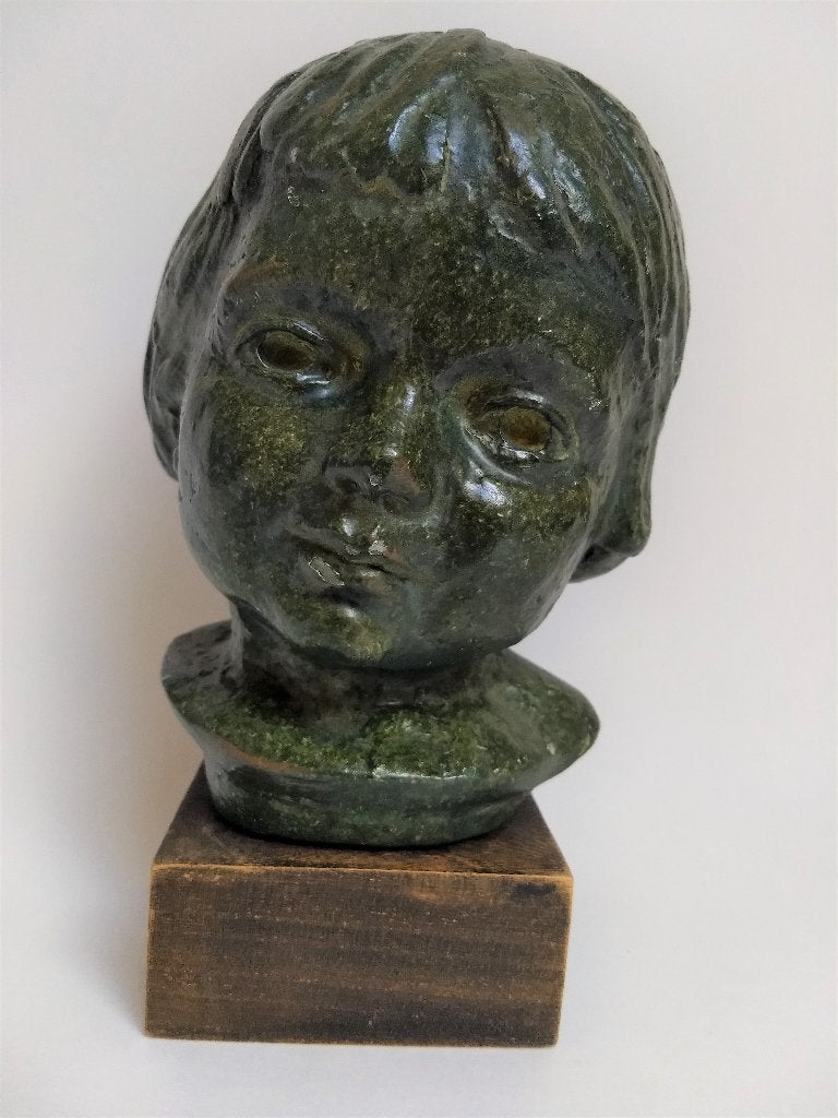Jongenshoofd gebroeders van Paridon, Antiek en Kunst, Kunst | Beelden en Houtsnijwerken, Ophalen, Buste