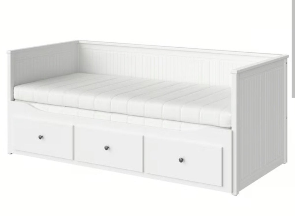 Hemnes bed Ikea, Ophalen, Gebruikt, Wit, Tweepersoons