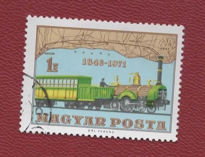 Treinen - Hongarije - 2662 (2) - gebr, Ophalen of Verzenden, Gestempeld, Treinen