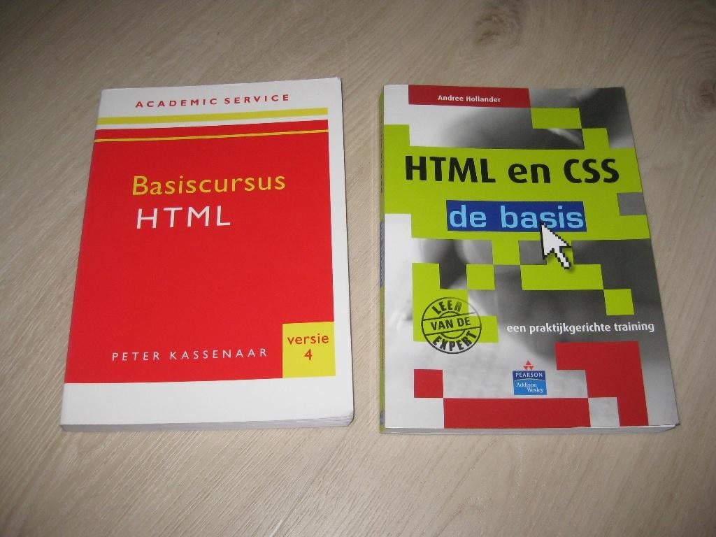 2 HTML en CSS boeken GRATIS OP TE HALEN, Ophalen of Verzenden, Zo goed als nieuw, Overige onderwerpen