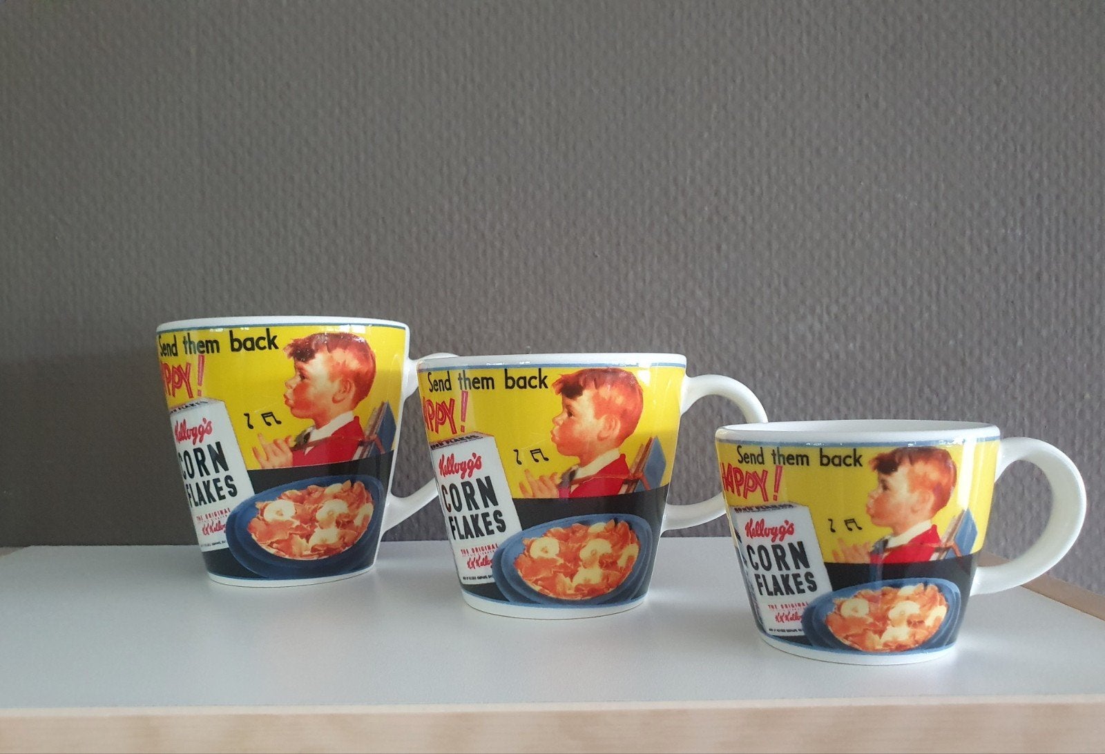 Vintage Kellogg's Corn Flakes Mokken  - Kopjes, Ophalen of Verzenden