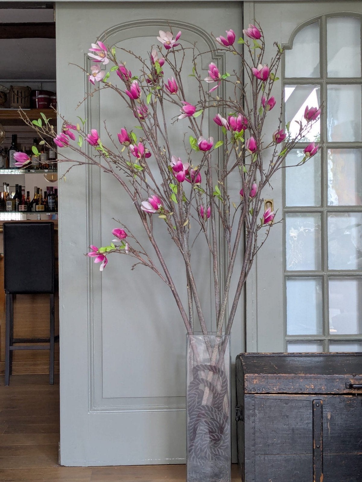 kunsttakken Magnolia, Binnen, Natuurlijk materiaal, Gebruikt, Roze