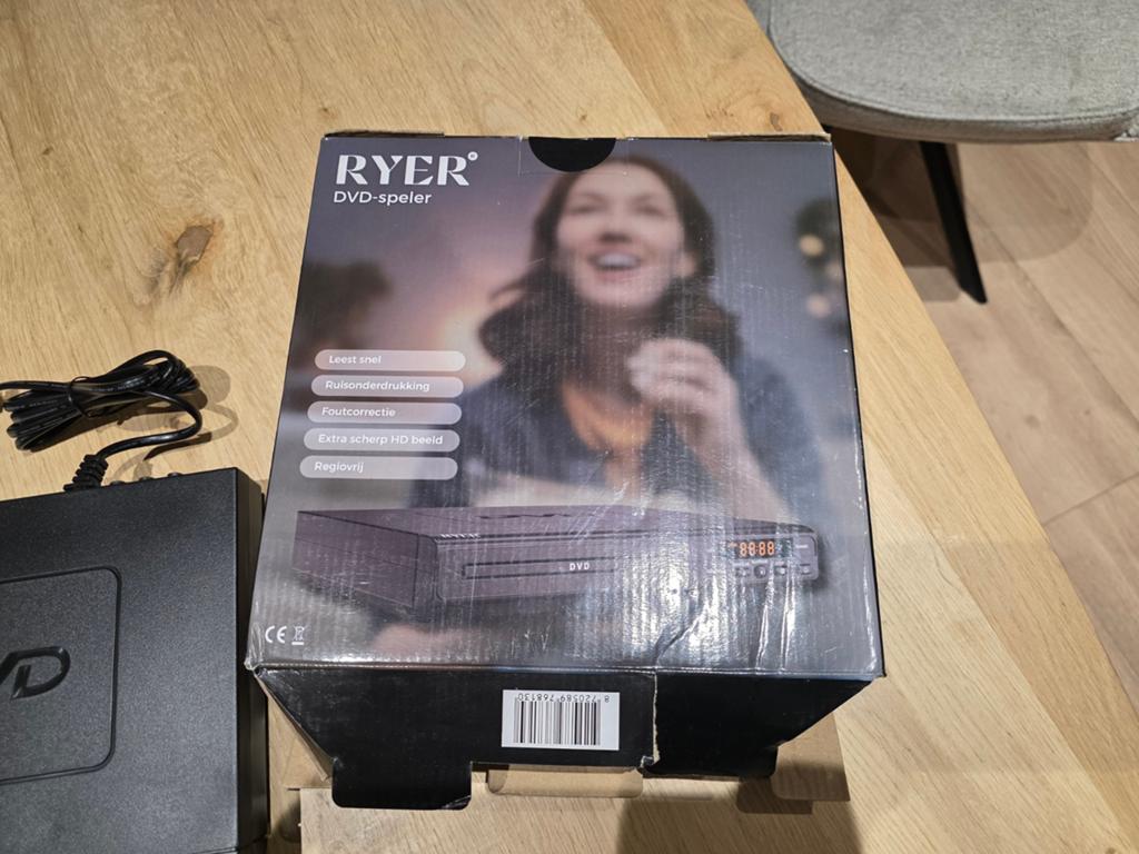 RYER DVD-speler - Nieuw in doos, Ophalen of Verzenden, Nieuw, Dvd-speler, Overige merken