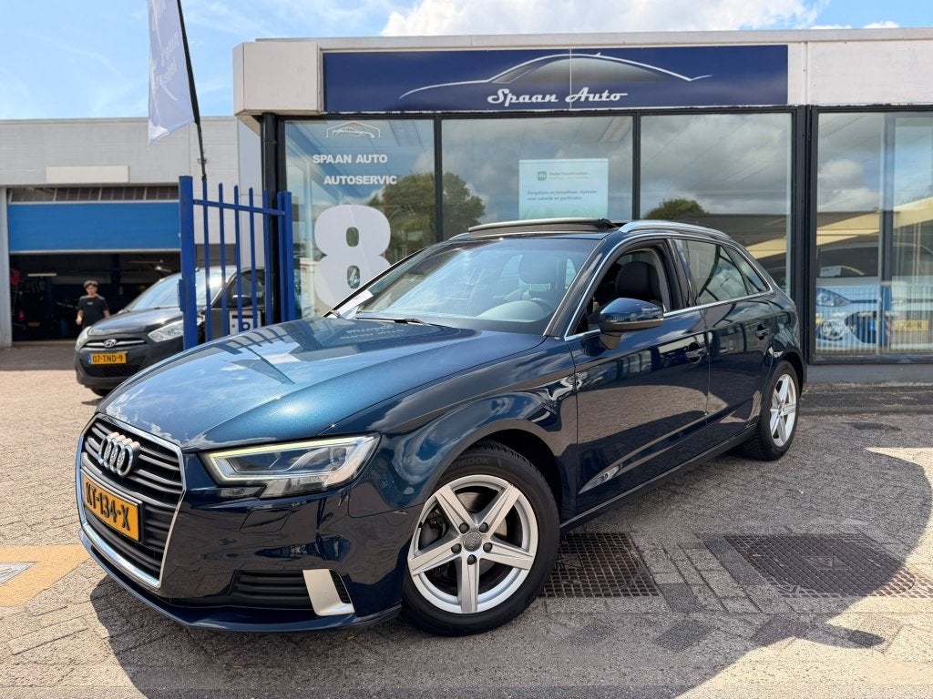 Audi A3 Sportback 1.0 TFSI Sport Edition | S-line | Pano | A, Automaat, Stof, Gebruikt, Blauw