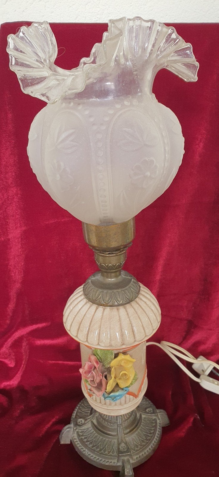 Vintage Italiaanse tafellamp jaren 50, Ophalen of Verzenden