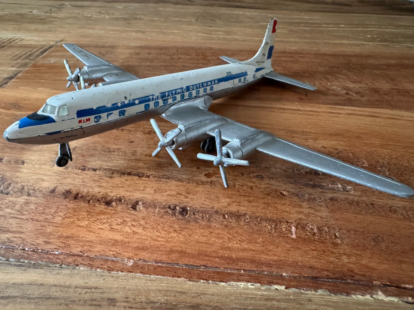 Tekno Denmark KLM Douglas DC-7C 'The Flying Dutchman' PH-DS, Antiek en Kunst, Antiek | Speelgoed, Ophalen of Verzenden