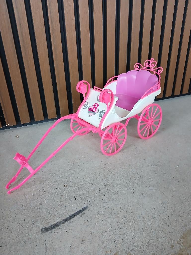 Barbie paarden met een koets/slee, Kinderen en Baby's, Ophalen, Gebruikt, Barbie