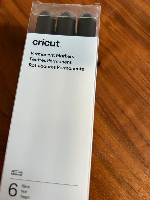 Cricut Venture Permanent Markers 2.5mm Black (6pcs), Hobby en Vrije tijd, Zwart, Gereedschap of Toebehoren, Nieuw, Ophalen of Verzenden