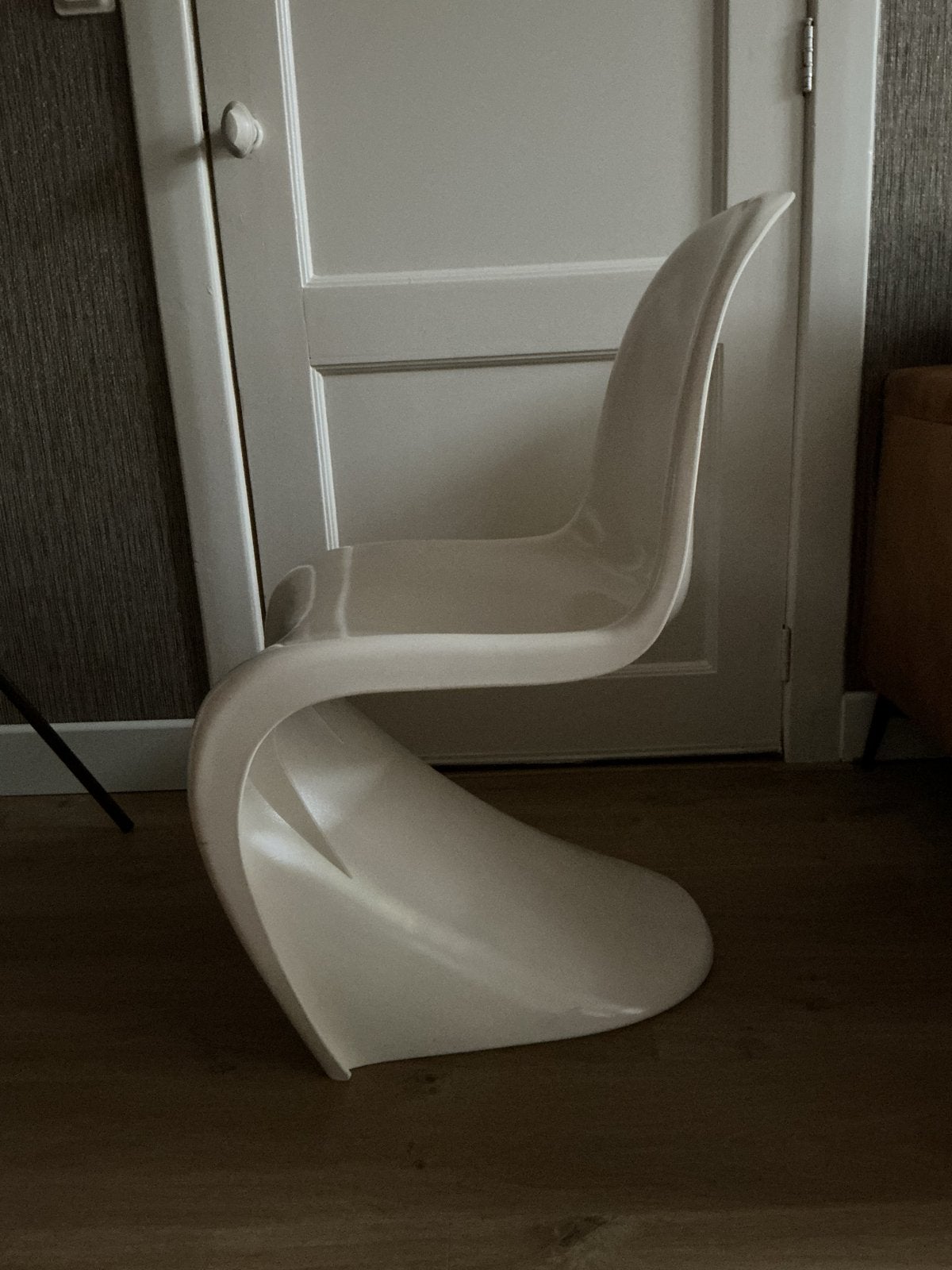 Drie Panton stoelen - Vitra - Crème wit, Ophalen, Kunststof, Gebruikt, Drie