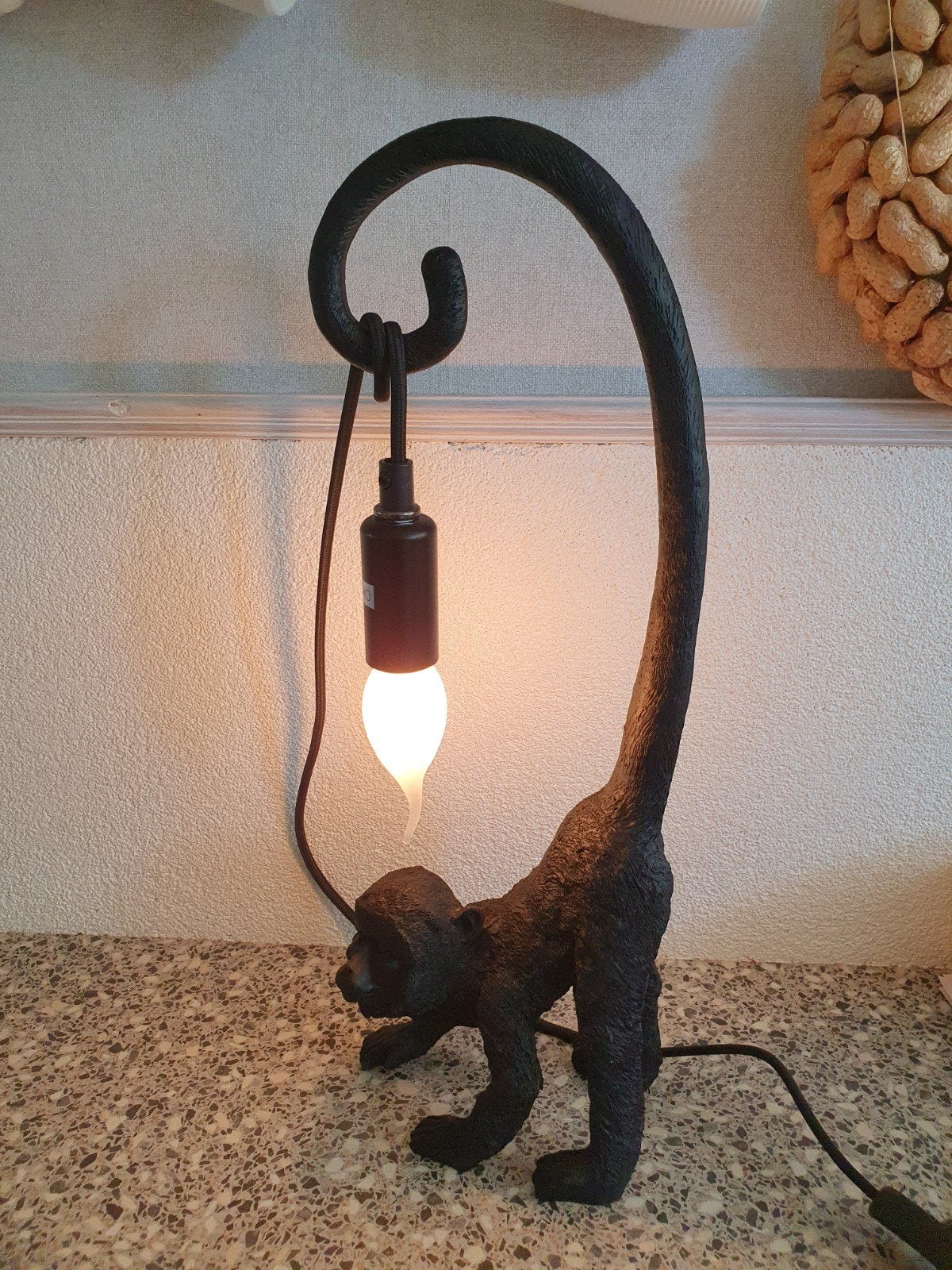Tafellamp  - Aap 42 cm, Huis en Inrichting, Lampen | Tafellampen, Overige merken, 42 cm, E14 (klein), Ophalen of Verzenden